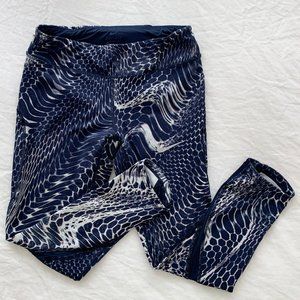 Nike Dri-Fit Cropped Running Leggings Navy